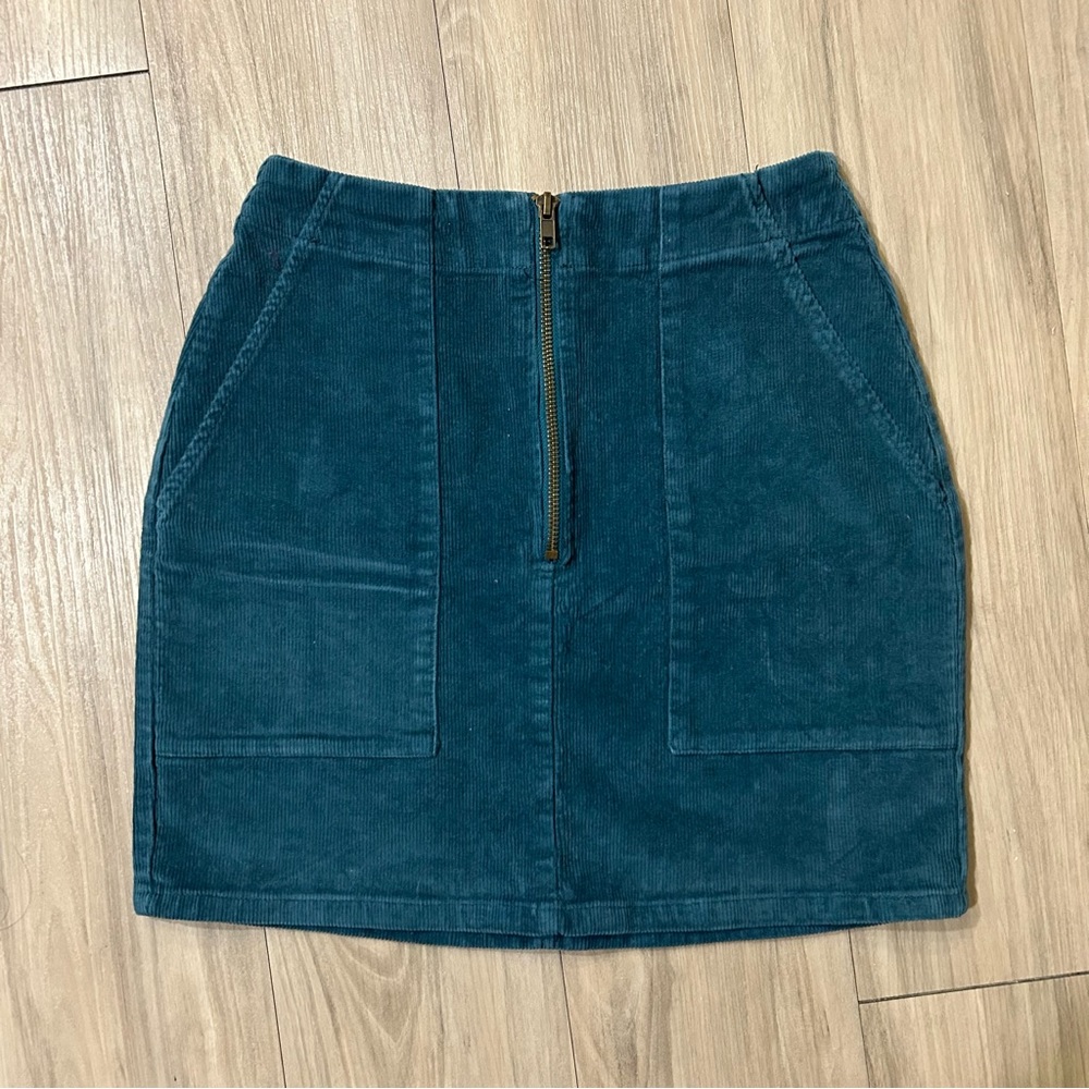 Wild Fable Teal Corduroy Mini Skirt Women’s XS